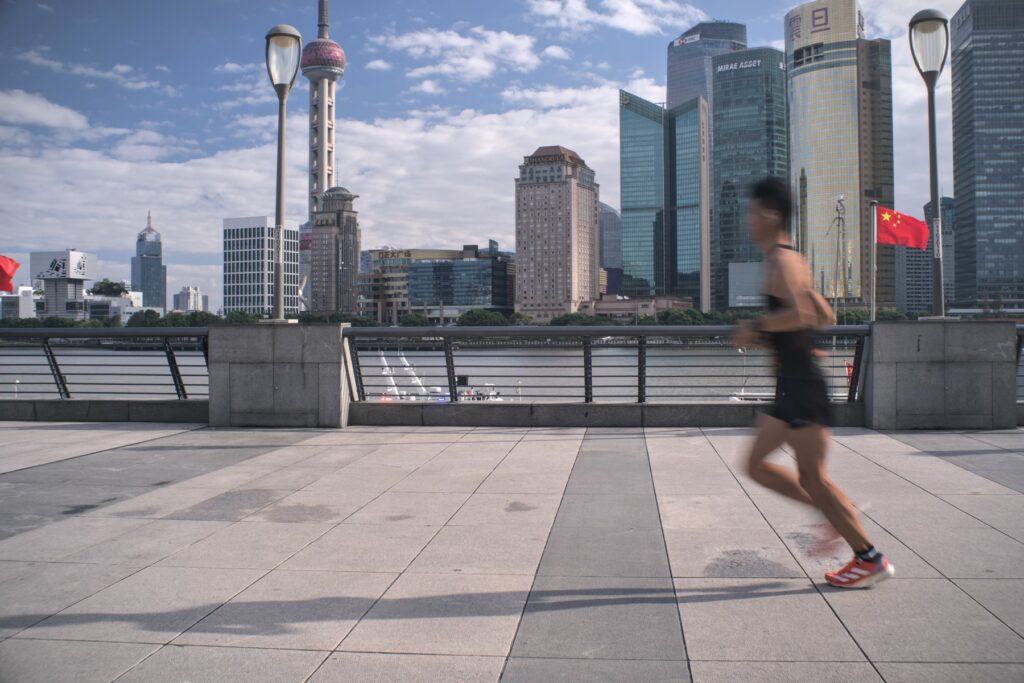 Le Bund devient sportif vers 7h à Shanghai
